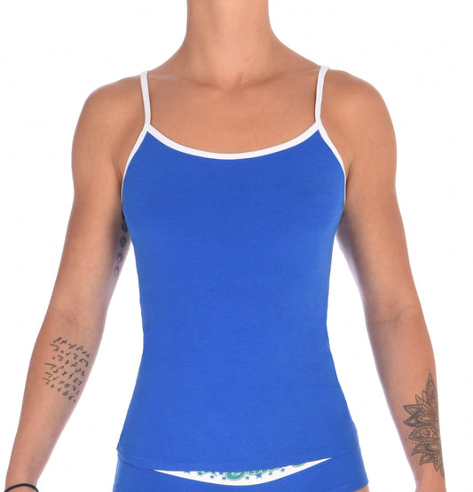 Ginch Gonch Blue Lagoon camisole white trim front